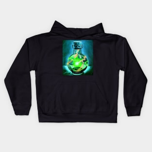 Dark magnetic electricity - electric spell potion bottle Kids Hoodie